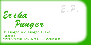 erika punger business card